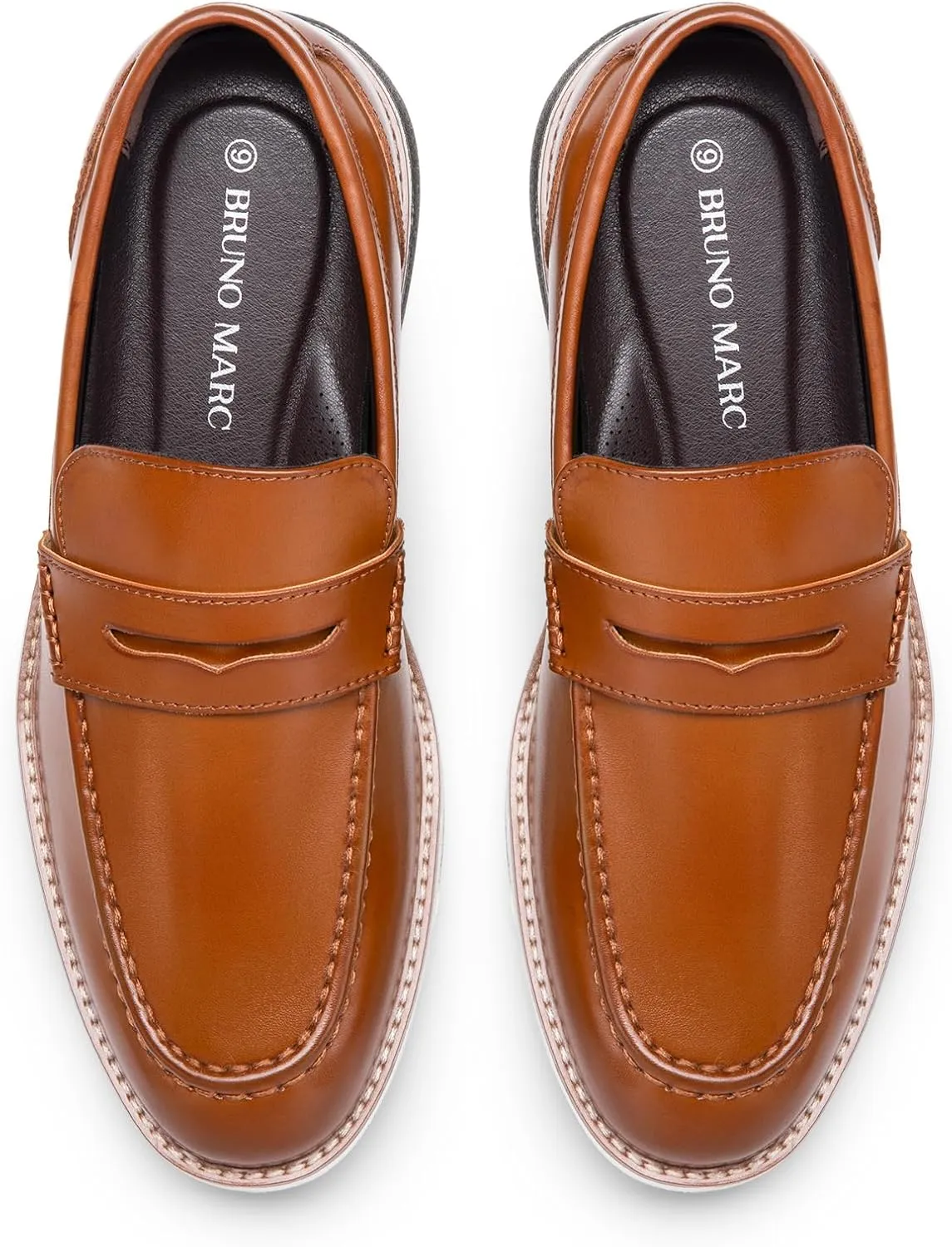 Bruno Marc Men's Dress Penny Loafer Slip-on Shoes