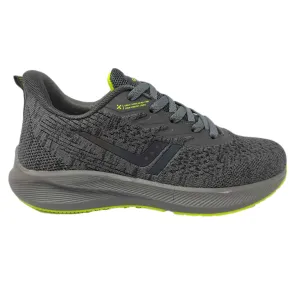 Calcetto Lightweight Casual Men'S Running Sports Shoes CLT-0964 Dark Grey Lime