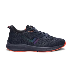 Calcetto Lightweight Casual Men'S Running Sports Shoes CLT-0964 Dark Grey Orange