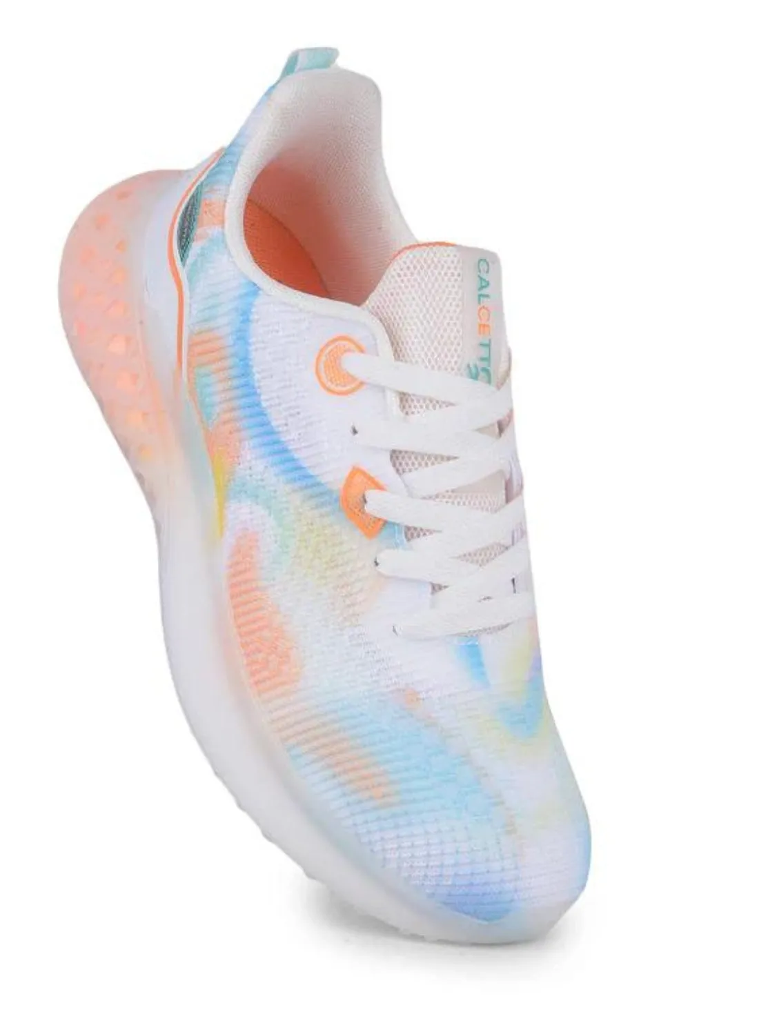 Calcetto Lightweight Casual Men's Running Sports Shoes CLT-0993 White Orange
