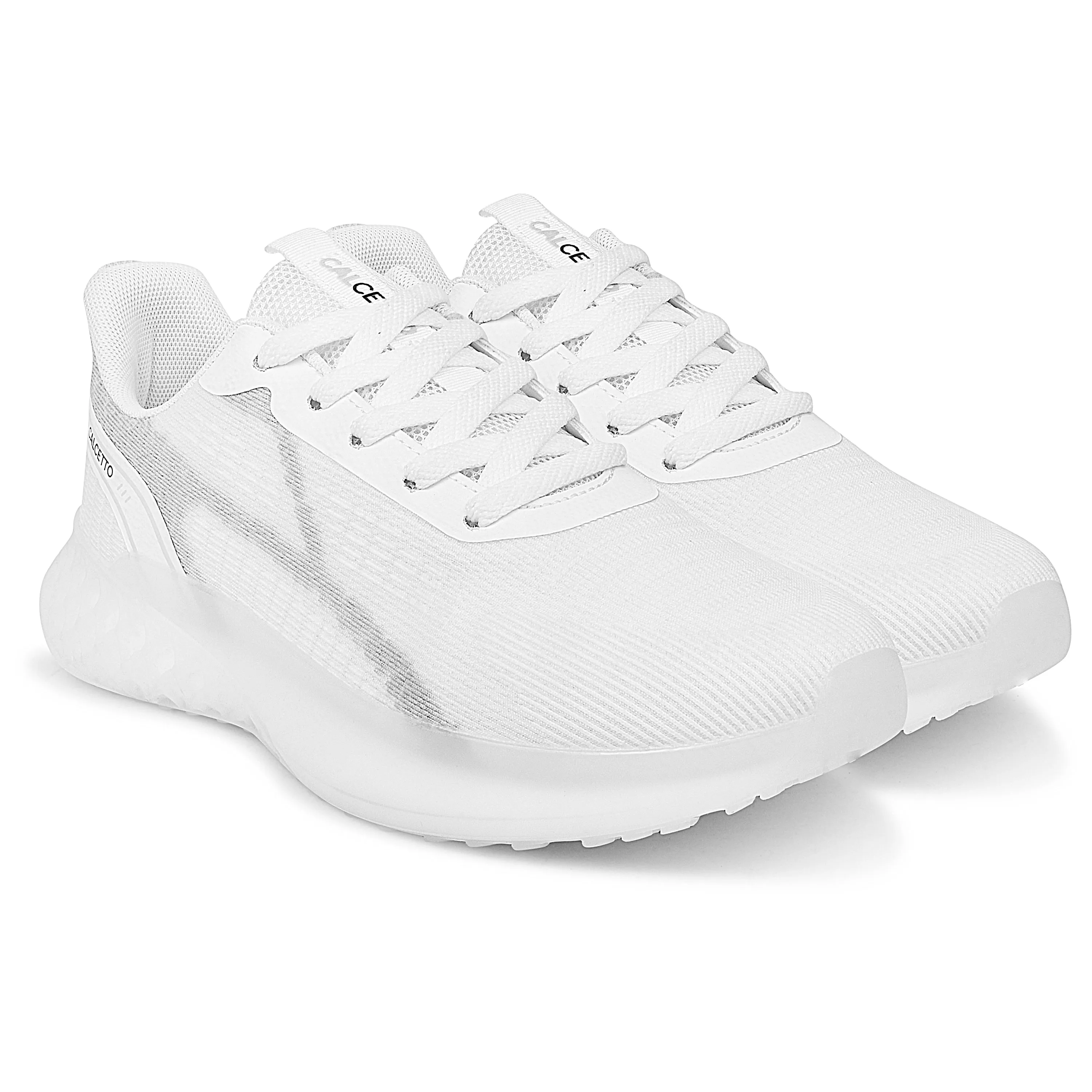 Calcetto Lightweight Lifstyle Men'S Running Sports Shoes CLT-0985 FULL WHITE GREY