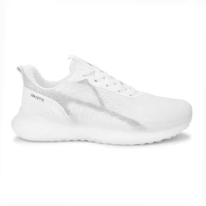 Calcetto Lightweight Lifstyle Men'S Running Sports Shoes CLT-0985 FULL WHITE GREY