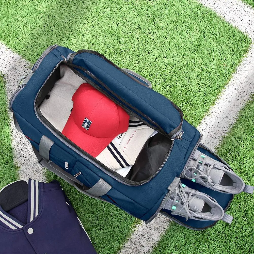 Canway Sports Gym Bag, Travel Duffel bag with Wet Pocket & Shoes Compartment for men women, 45L/40L, Lightweight