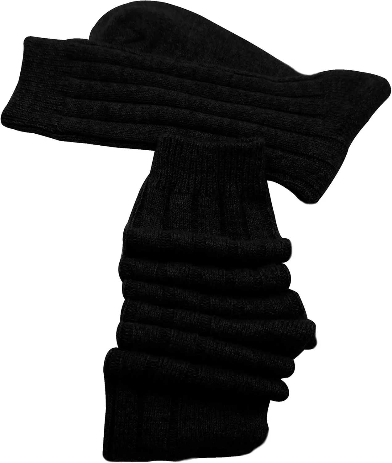 Cashmeren Unisex Soft Sleep Socks 100% Pure Cashmere Ribbed Knit Winter Accessories
