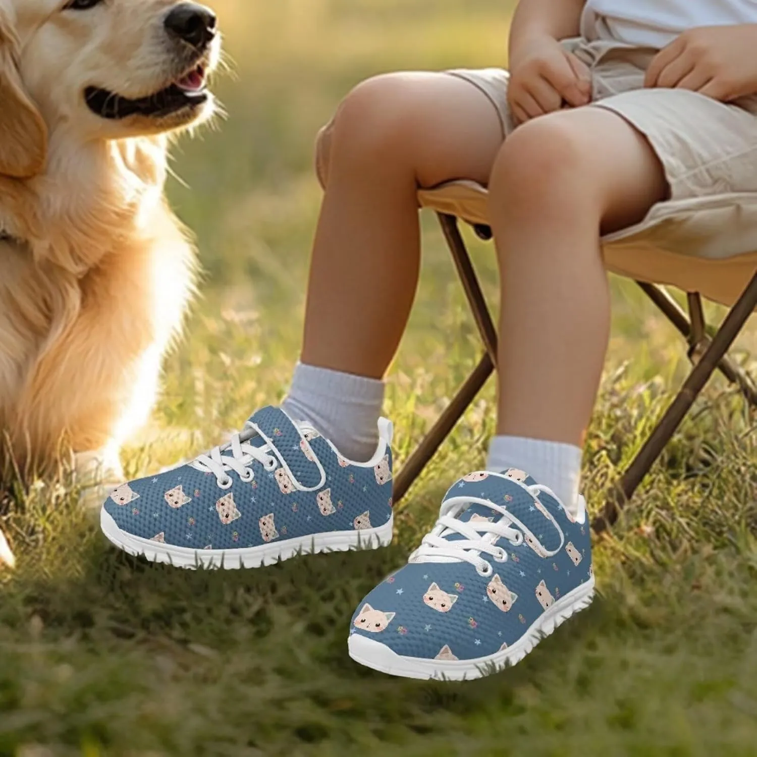 Casual House Shoes Lightweight Anti-Skid Sneakers Boys Girls Breathable Single Buckle Mesh Shoes for Athletic US 11-15 White Sole
