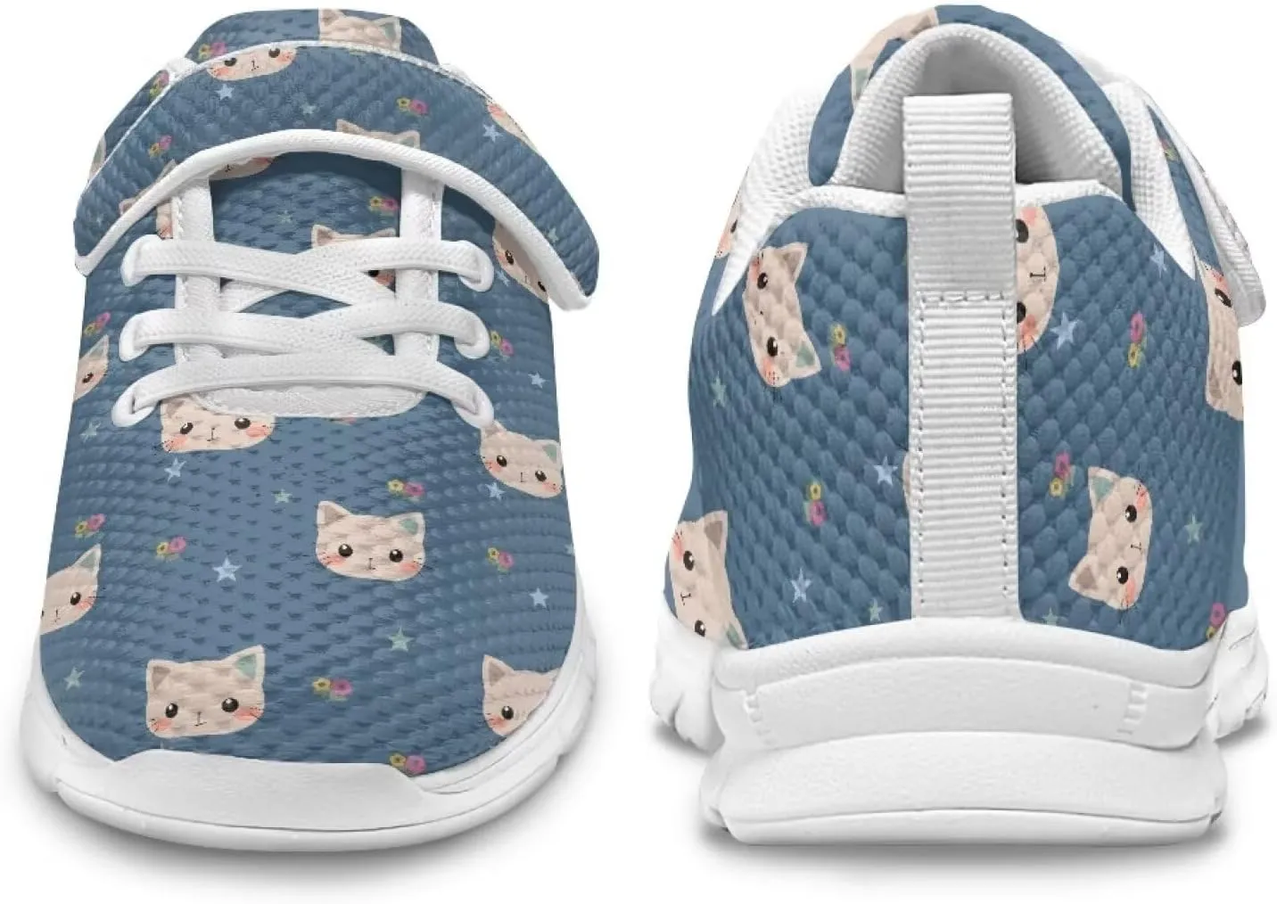 Casual House Shoes Lightweight Anti-Skid Sneakers Boys Girls Breathable Single Buckle Mesh Shoes for Athletic US 11-15 White Sole