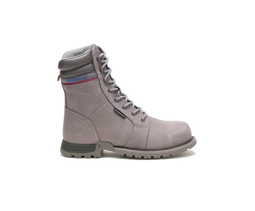 Caterpillar Women's Echo Waterproof Steel Toe Work Boot Frost Grey | Pyramid