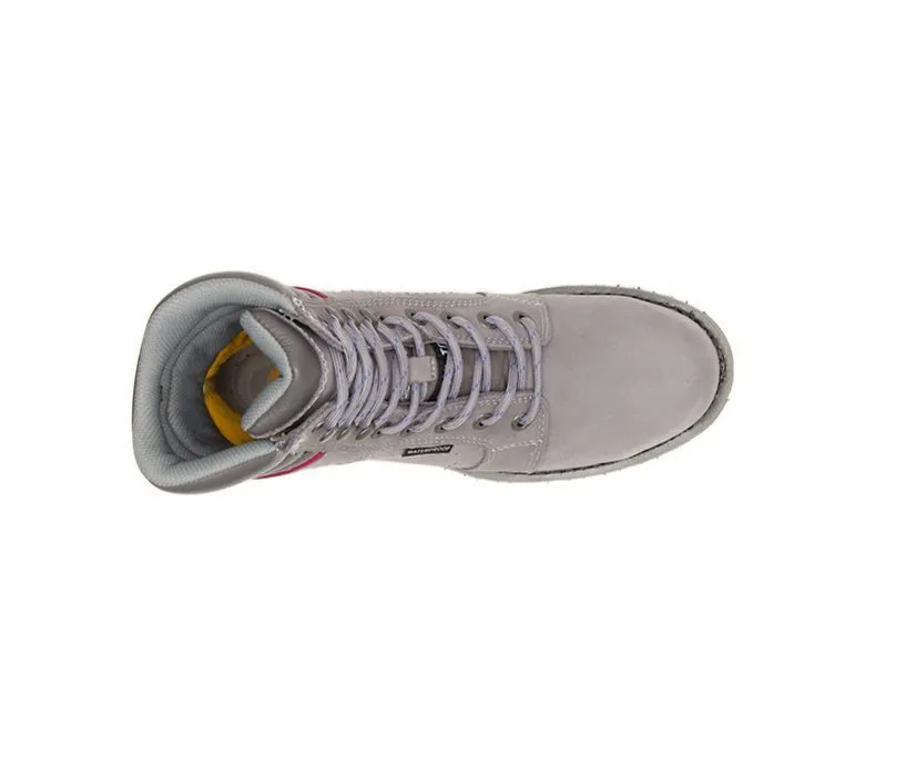 Caterpillar Women's Echo Waterproof Steel Toe Work Boot Frost Grey | Pyramid