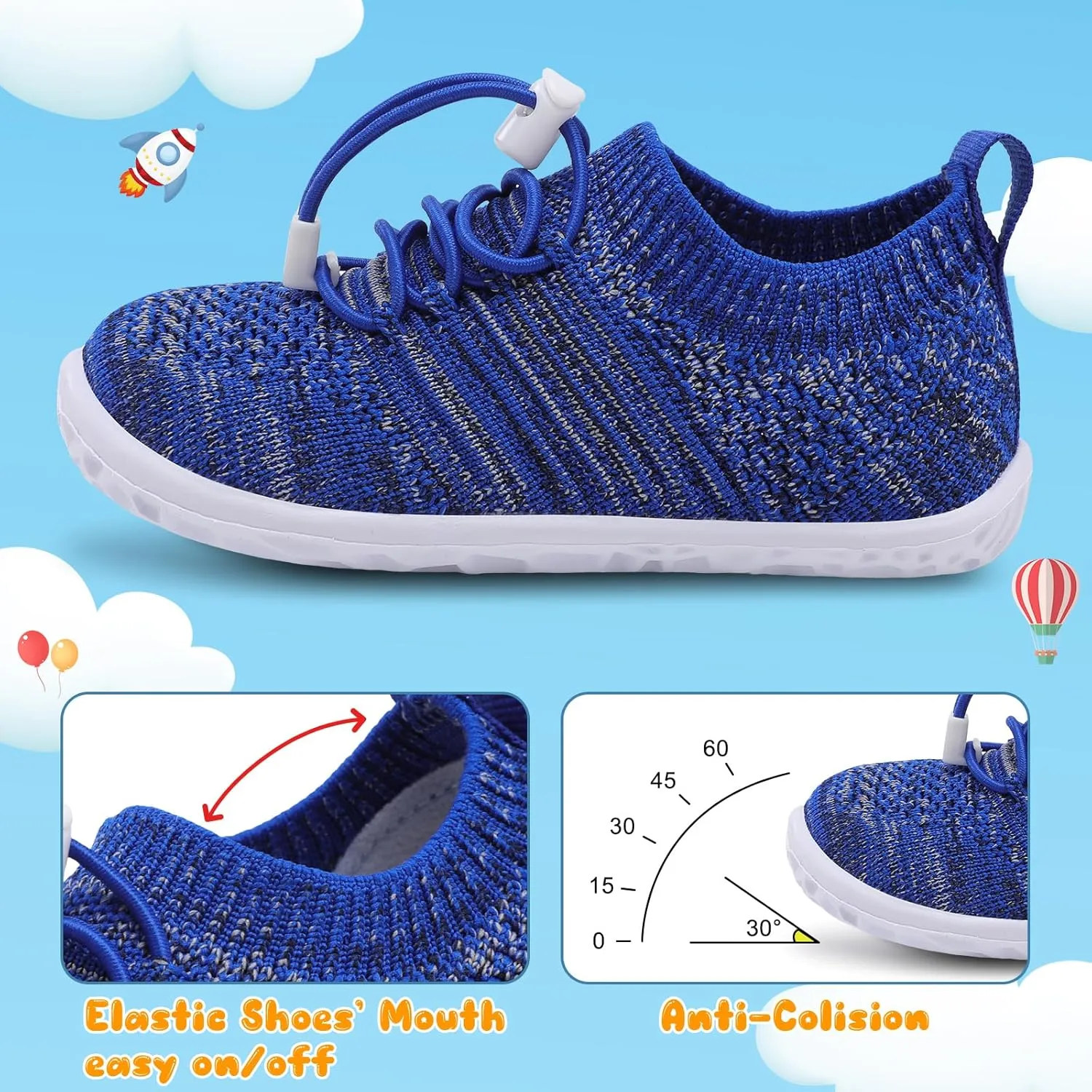 Centipede Demon Toddler Shoes for Boys Girls Baby Kids Slip on Walking Shoe Breathable Sock Shoes Lightweight Soft Sneakers