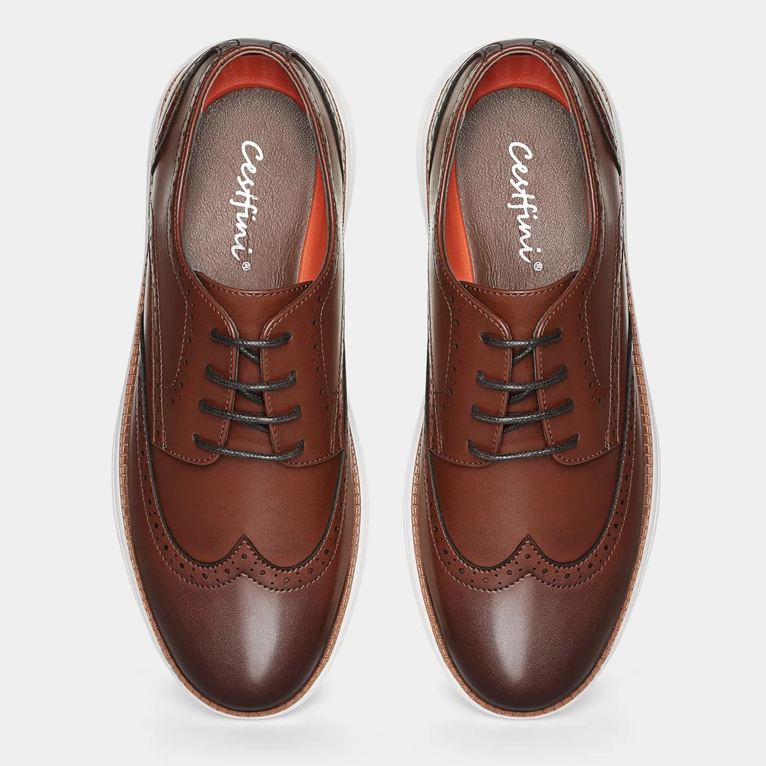 Cestfini Mens Dress Shoes Casual Dress Sneakers Business Oxford Shoes Comfortable Wingtip Brogue Office Work Shoes