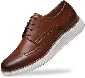 Cestfini Mens Dress Shoes Casual Dress Sneakers Business Oxford Shoes Comfortable Wingtip Brogue Office Work Shoes