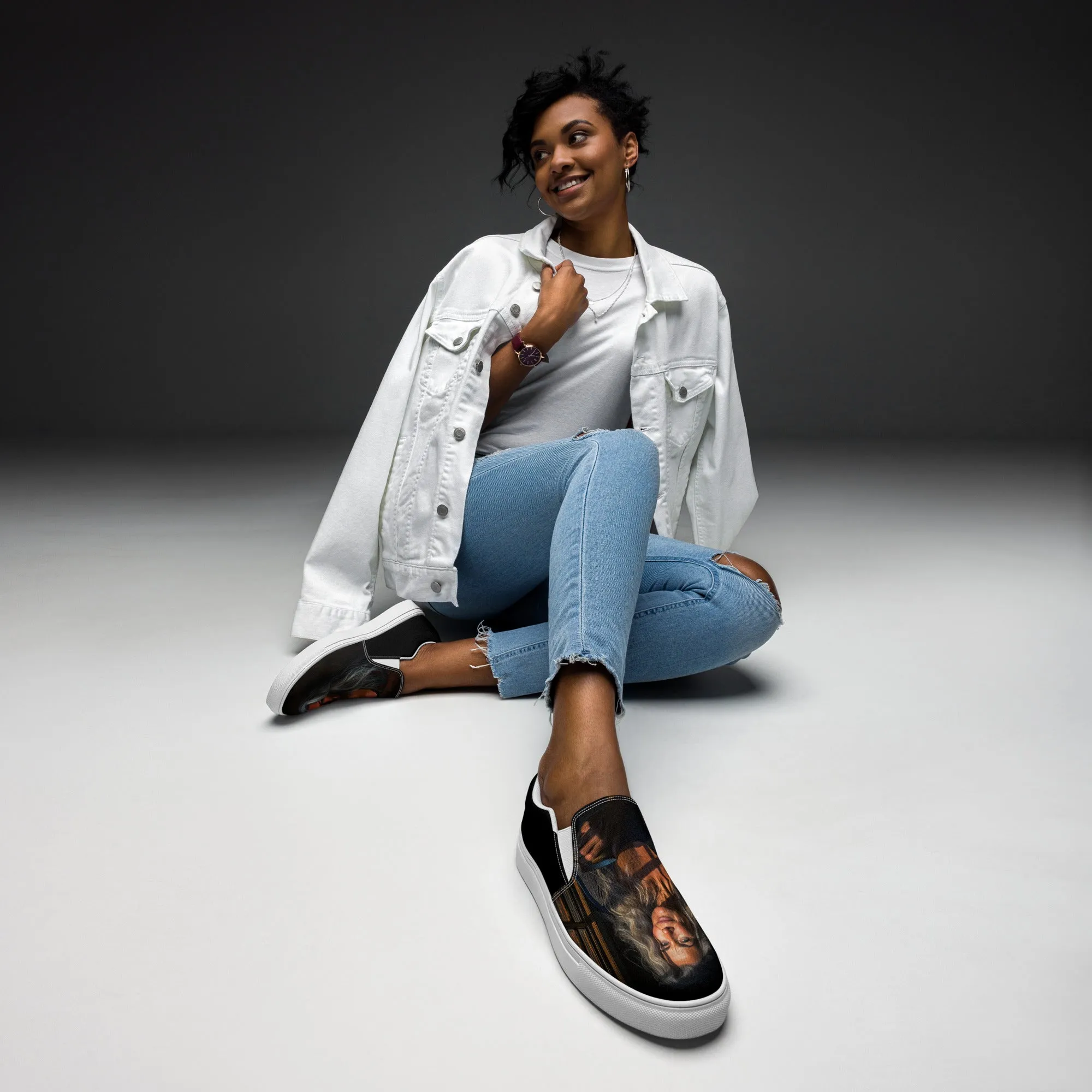 Charming Despair Women’s slip-on canvas shoes