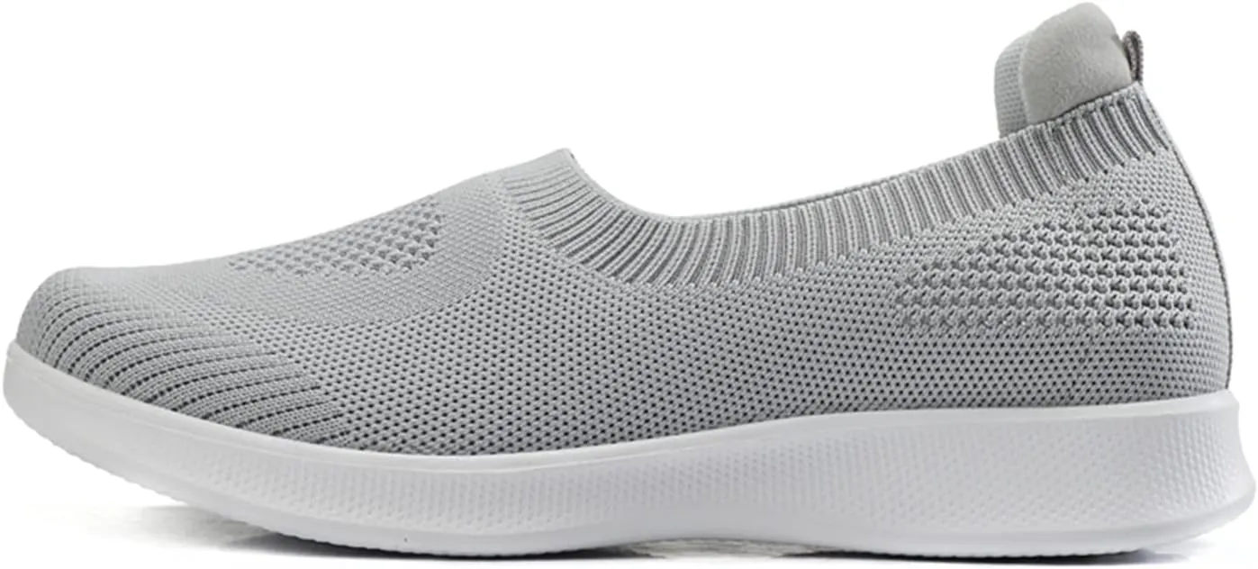ChicWind Women's Mesh Walking Loafer Shoes Slip on Sock Sneakers Easy Nurse Flat Work Shoes
