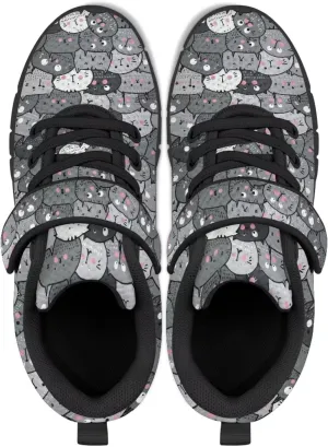 Child Boys Girls Travel Shoes Single Buckle Low-Top Sneakers Lightweight Lace-Up Running Shoe for Travel US 11-15 Black Sole