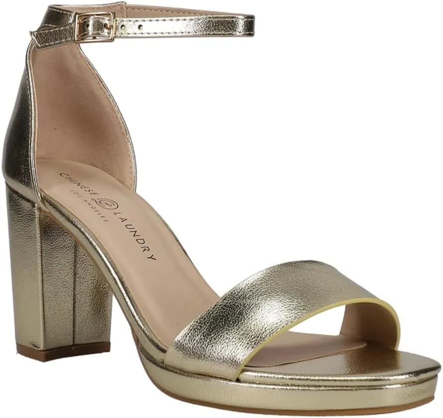 Chinese Laundry Women's Teri New Metallic Heeled Sandal