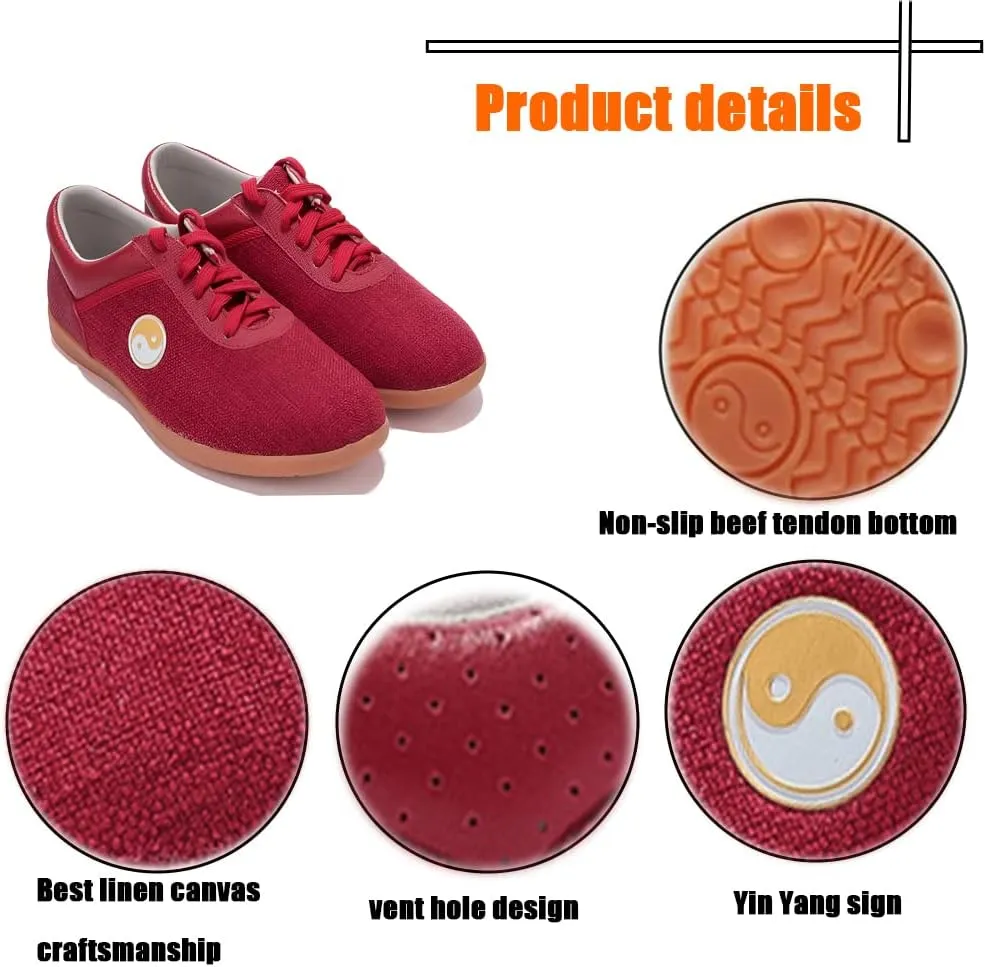 Chinese Monk Buddha Shoes,Sports Boxing Karate Martial Arts Taichi Shoes Lightweight Shoes for Kids Women Men Adult,