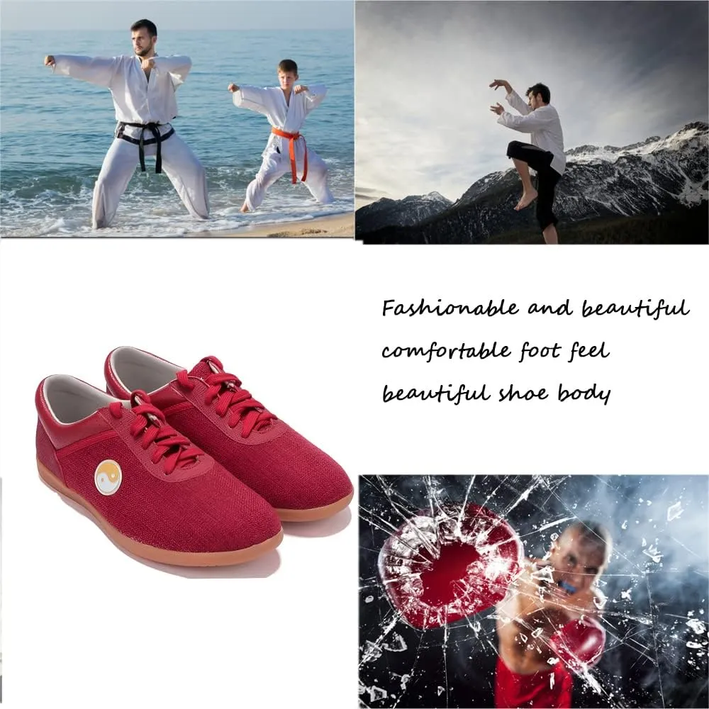 Chinese Monk Buddha Shoes,Sports Boxing Karate Martial Arts Taichi Shoes Lightweight Shoes for Kids Women Men Adult,