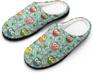 Christmas Clog Slippers Ladies Non-Slip Warm House Slippers Womens Cotton Slipper Bedroom Slip-On Shoes Indoor Outdoor