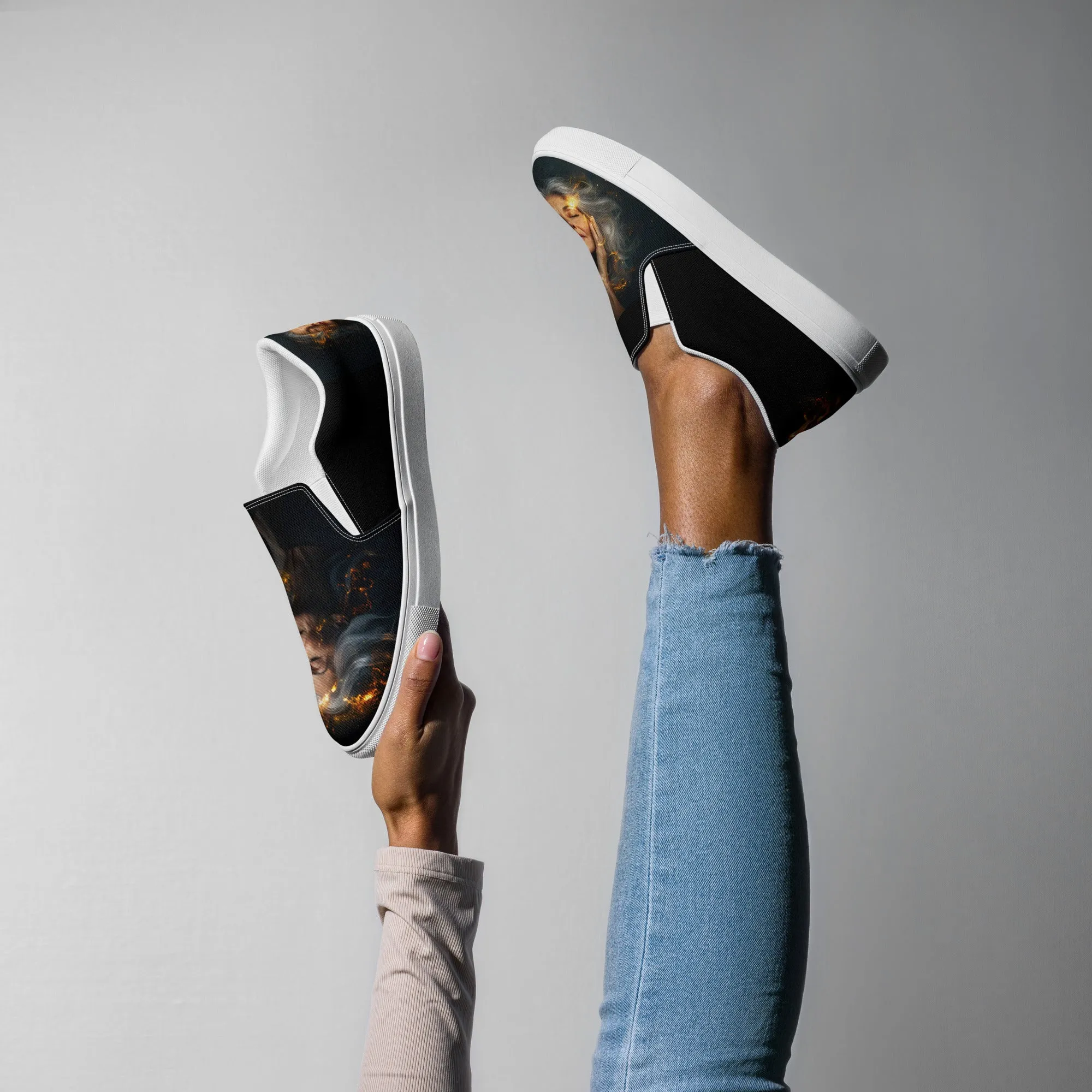 Classic Allure Women’s slip-on canvas shoes
