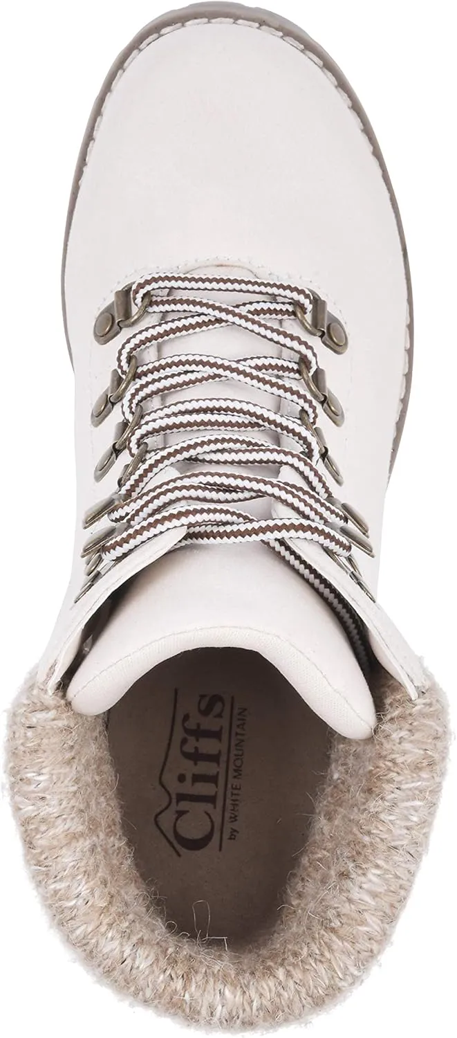 CLIFFS BY WHITE MOUNTAIN Shoes Pathfield Women's Lace-up Hiker Style Bootie