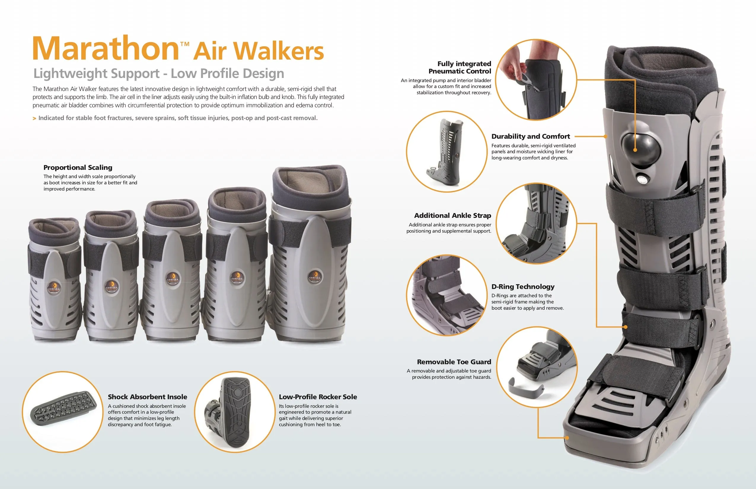 Corflex Marathon Air Walker Boot - Ankle
