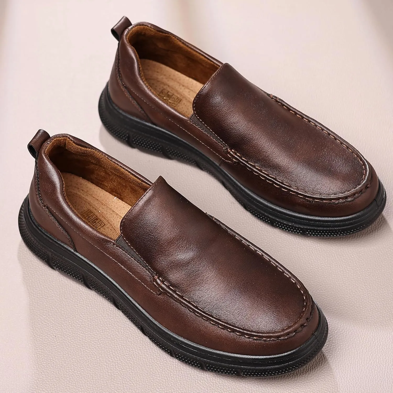 COSIDRAM Mens Casual Loafers Comfortable Soft Classic Moccasin Slip On Daily Walking Shoes