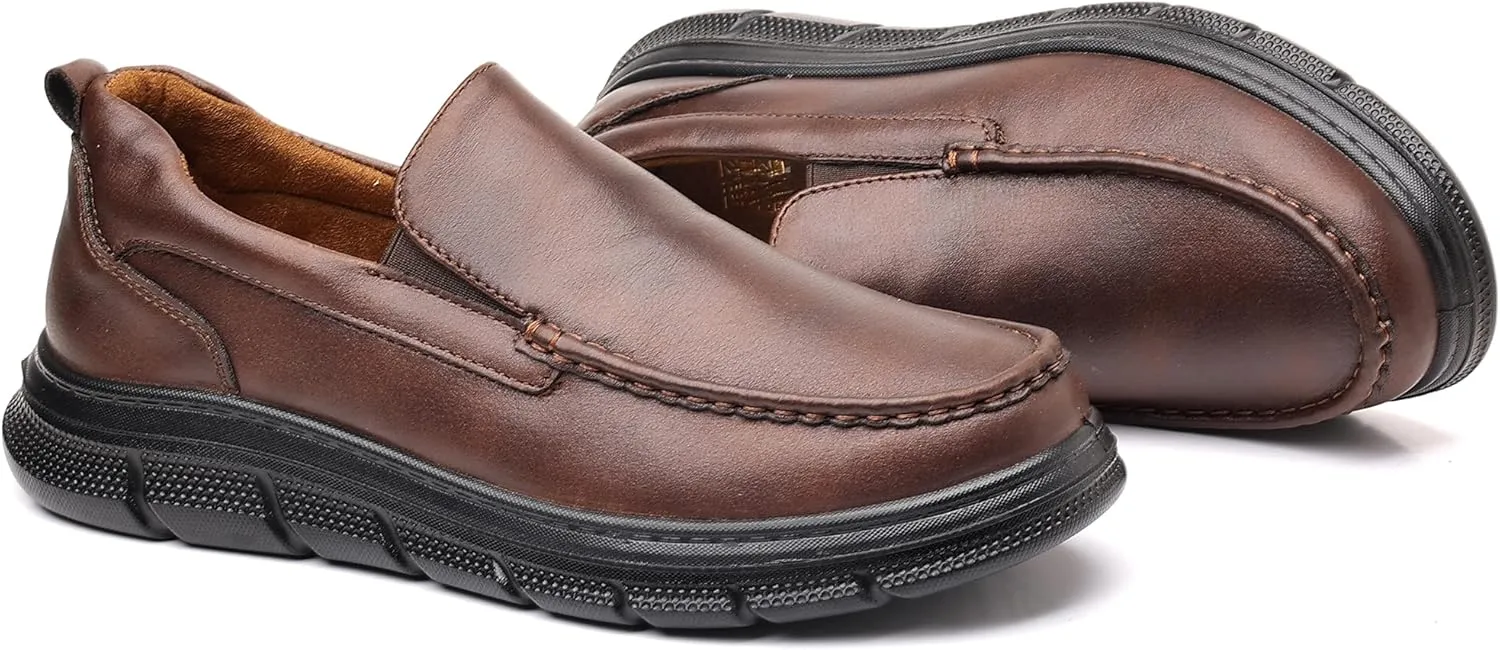 COSIDRAM Mens Casual Loafers Comfortable Soft Classic Moccasin Slip On Daily Walking Shoes