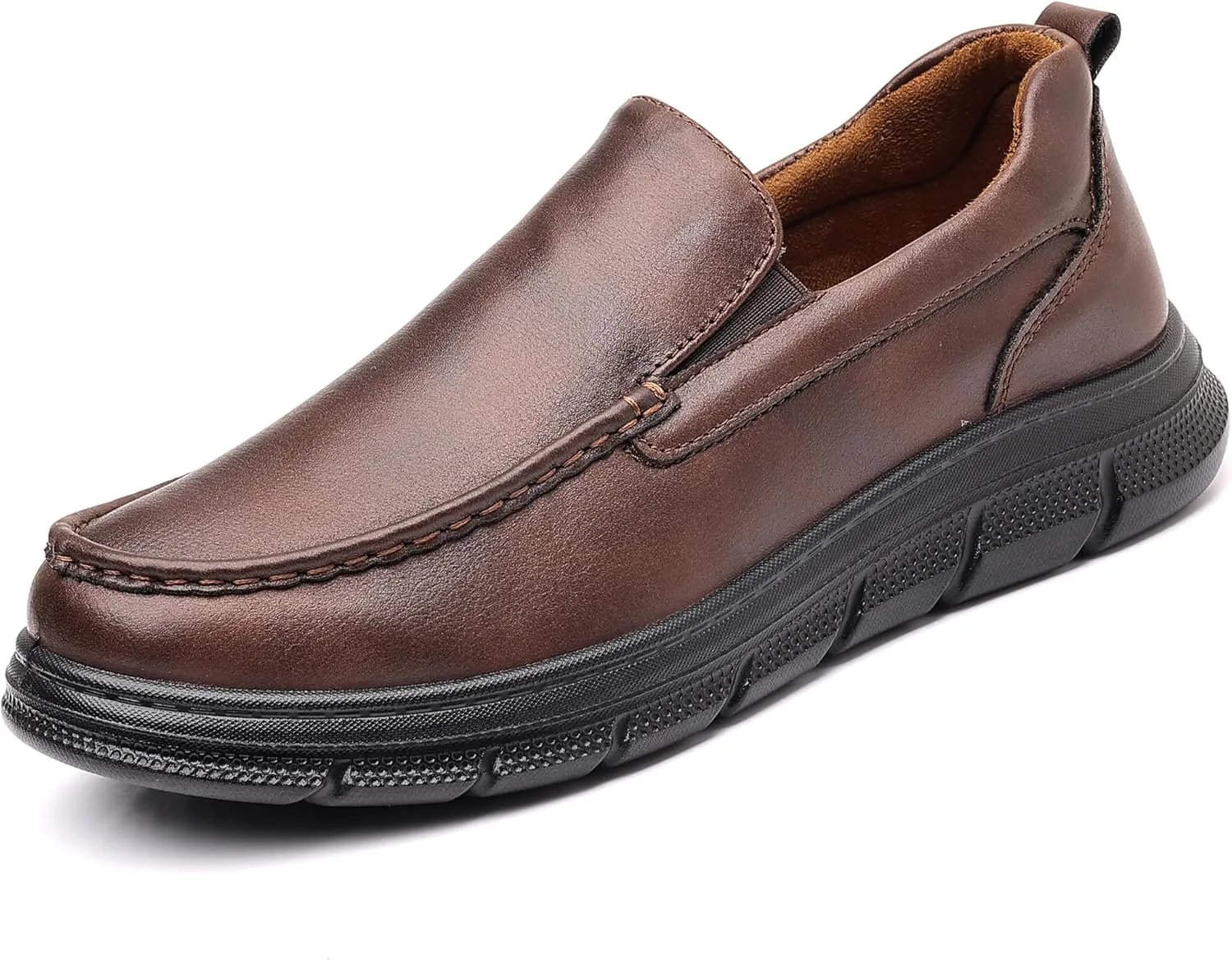 COSIDRAM Mens Casual Loafers Comfortable Soft Classic Moccasin Slip On Daily Walking Shoes