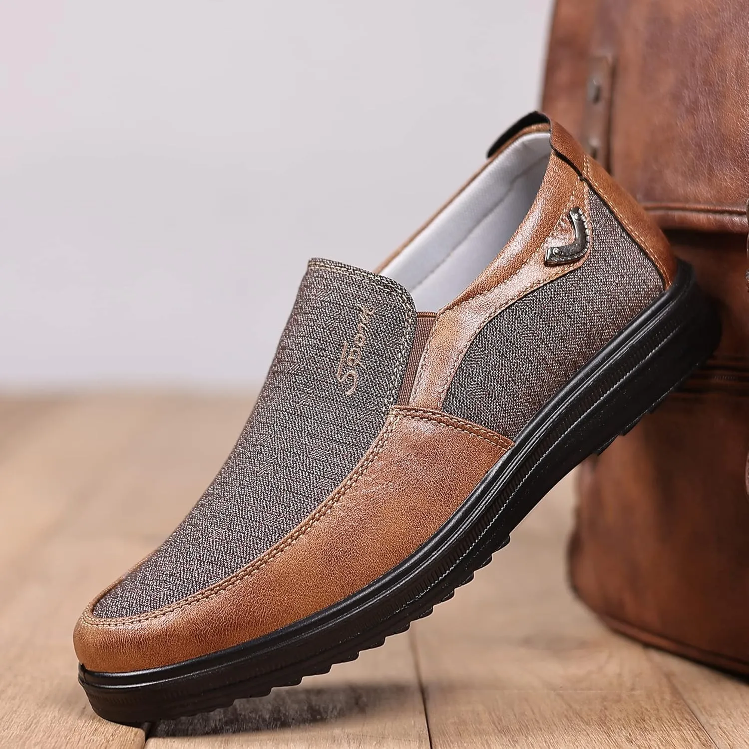 COSIDRAM Mens Loafer Casual Shoes Comfort Lightweight Driving Travel Walking Shoes for Adult Male
