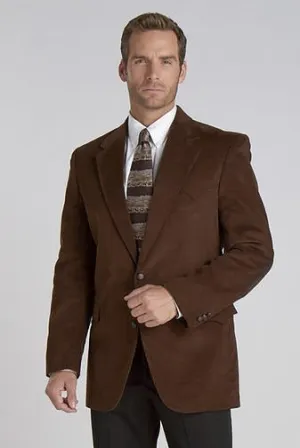 Cripple Creek Mens Lubbock Corduroy Chestnut 100% Cotton Sport Coat 48 S
