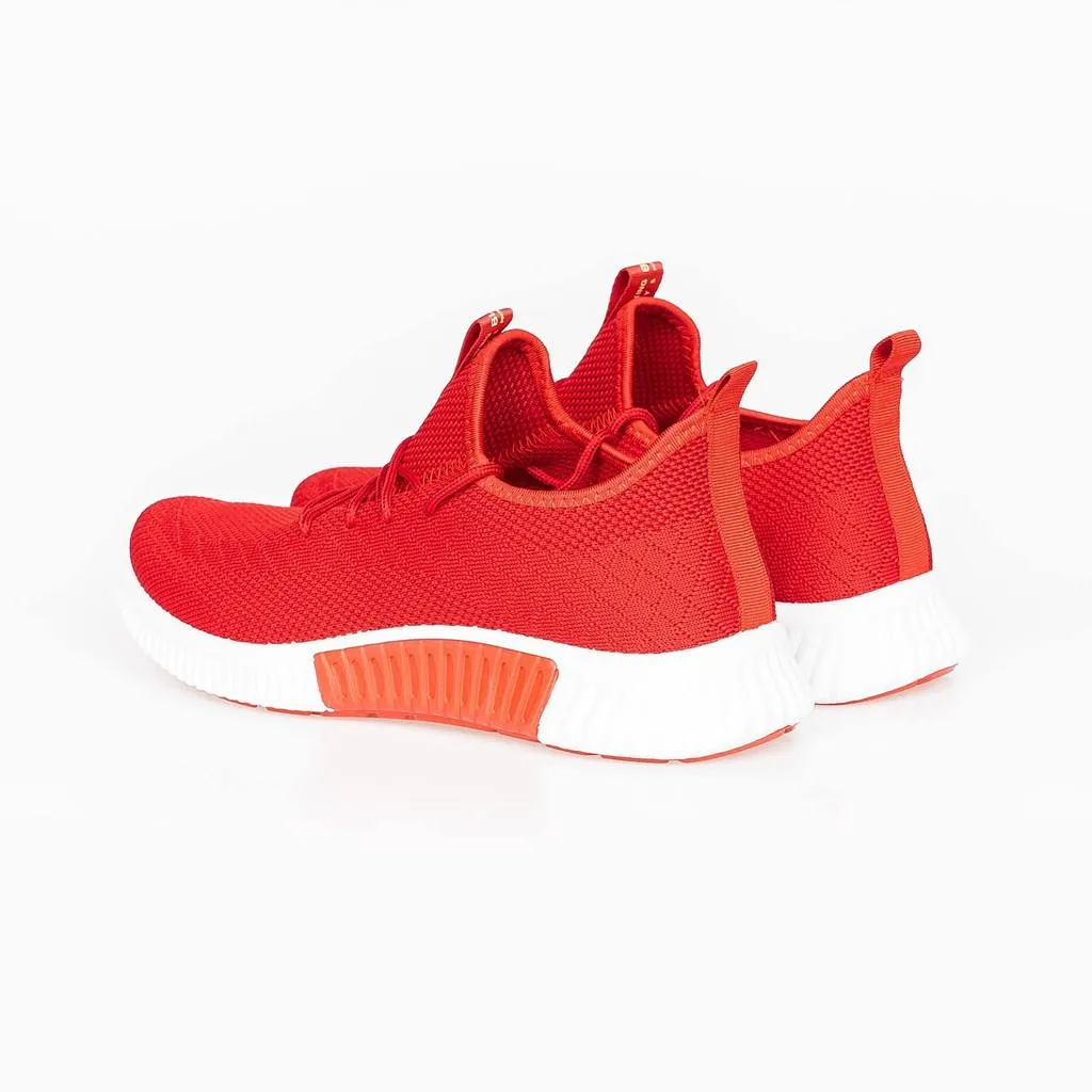 Crosshatch Mens Rideout Lightweight Trainers Red