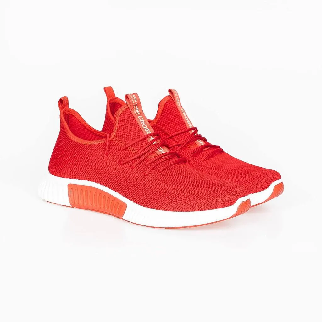 Crosshatch Mens Rideout Lightweight Trainers Red