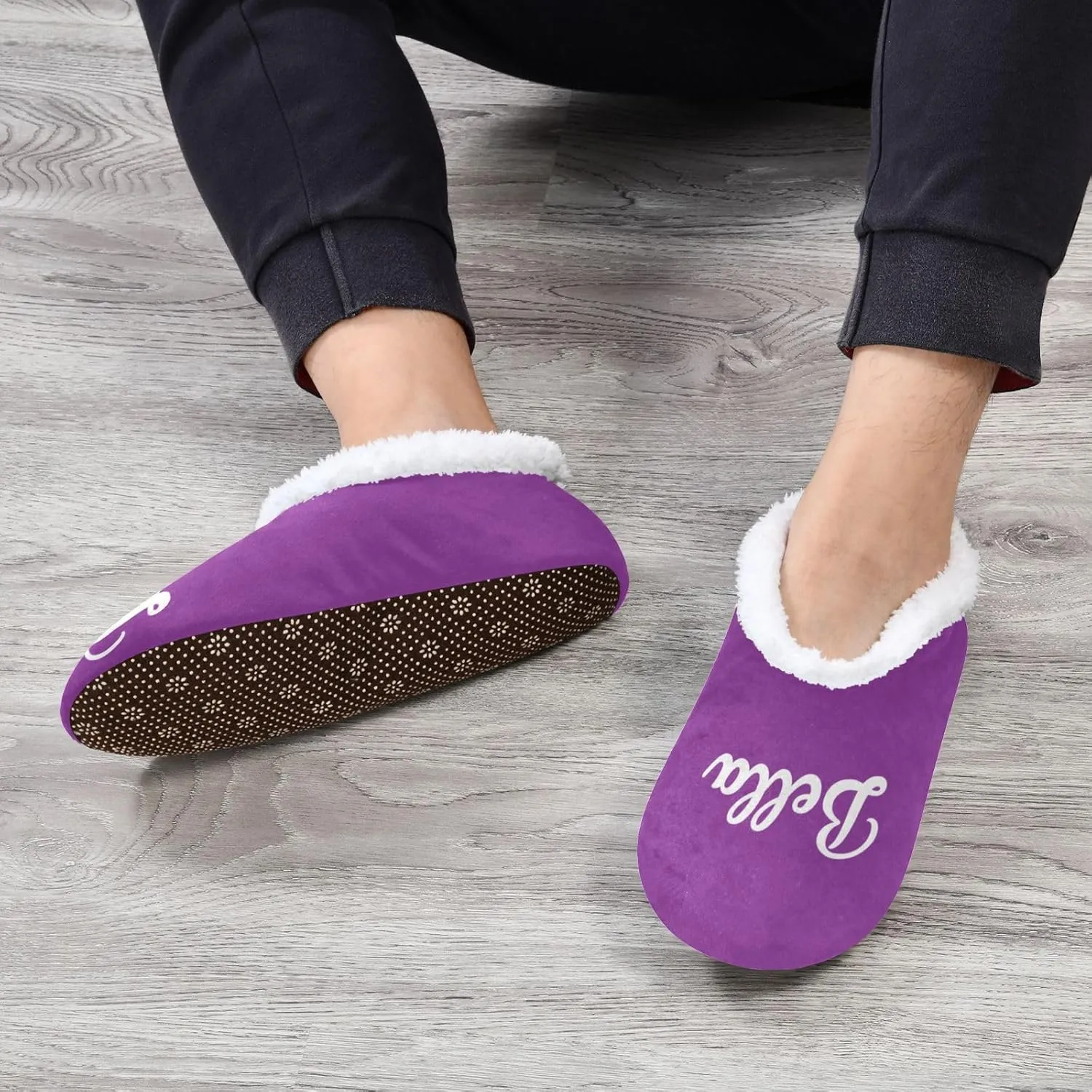 Custom House Slippers for Women Men Personalized Non-Slip Soft Sole Slippers