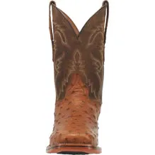 DAN POST ALAMOSA FULL QUILL OSTRICH BOOT - BAY APACHE