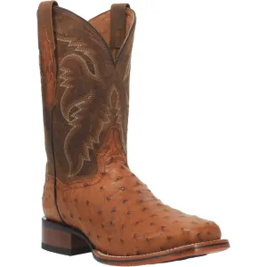 DAN POST ALAMOSA FULL QUILL OSTRICH BOOT - BAY APACHE