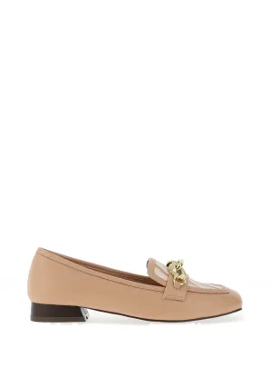 Dancing Matilda Trapeze Loafer Flat Shoes, Tan