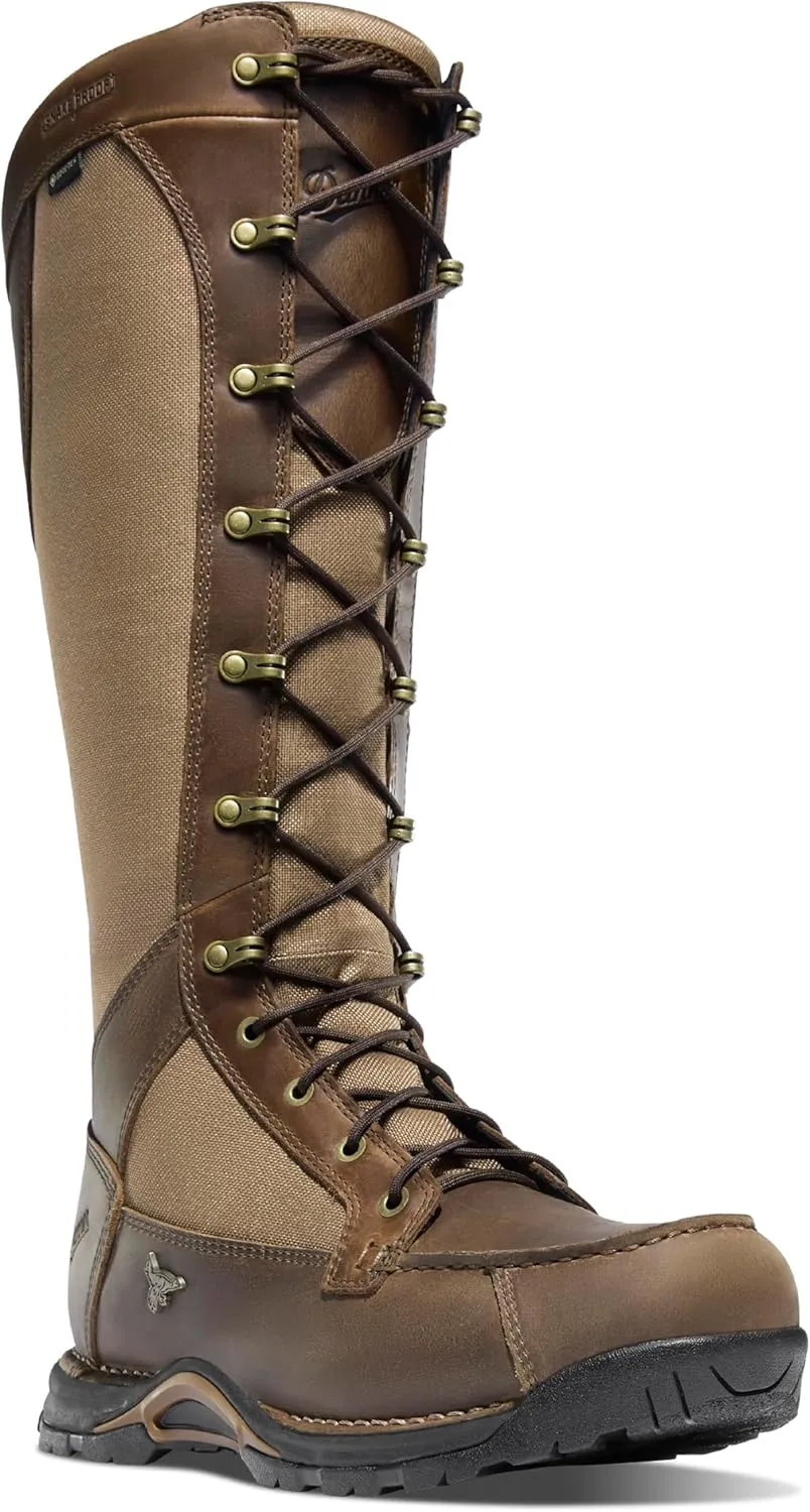 Danner Sharptail 17" Side-Zip Waterproof Snake Boots for Men - Full-Grain Leather and Nylon with 360° Snake Guard, Comfort Footbed & Traction Outsole
