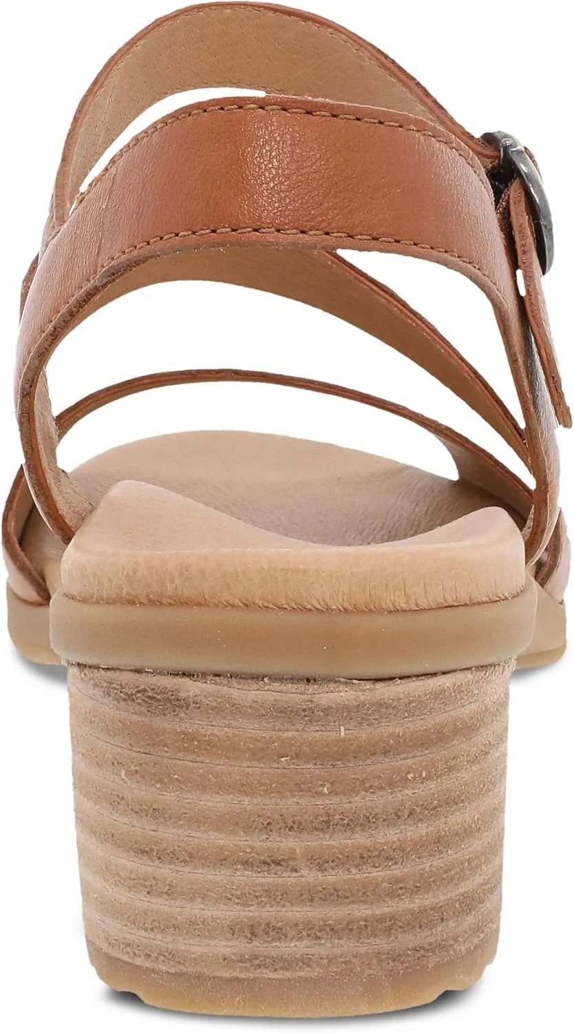 Dansko Tansy Multi-Strap Sandal for Women - A Subtle Heel and Memory Foam for All-Day Comfort - Unique Design for Easy Transition from Work to Evening