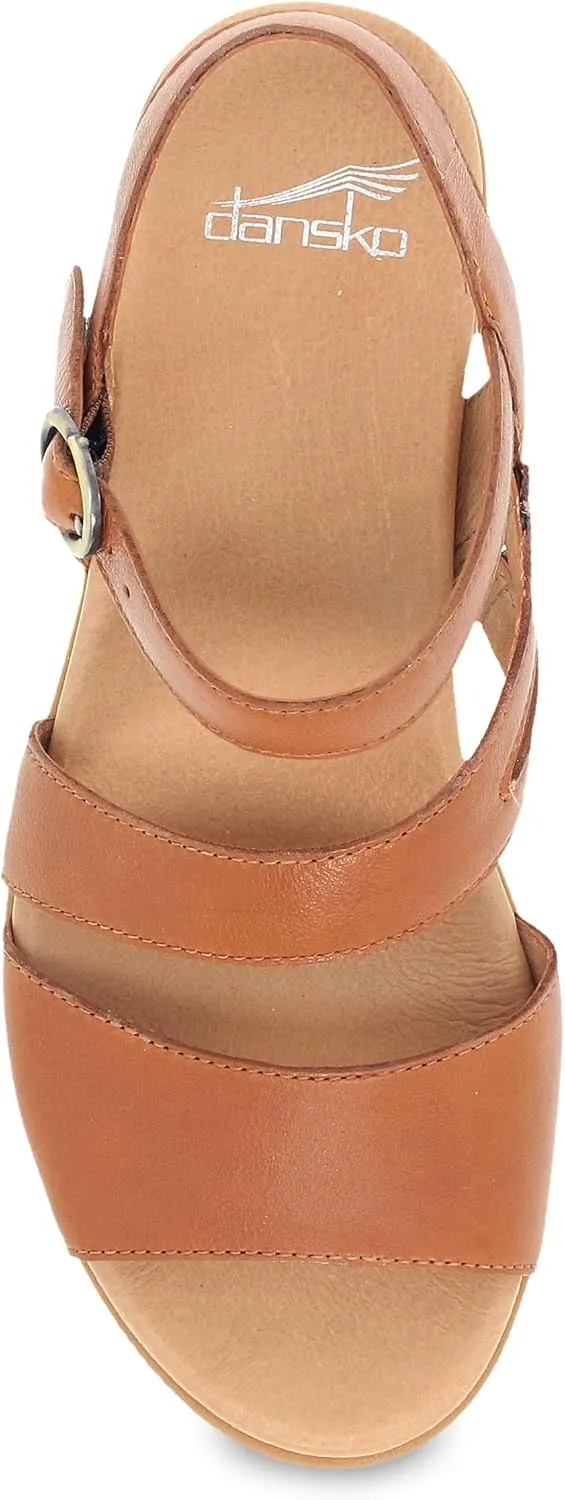 Dansko Tansy Multi-Strap Sandal for Women - A Subtle Heel and Memory Foam for All-Day Comfort - Unique Design for Easy Transition from Work to Evening