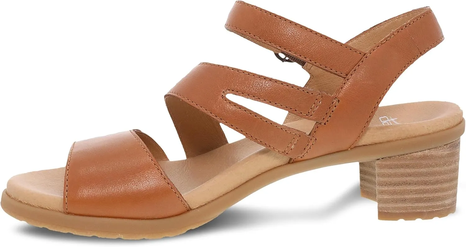 Dansko Tansy Multi-Strap Sandal for Women - A Subtle Heel and Memory Foam for All-Day Comfort - Unique Design for Easy Transition from Work to Evening