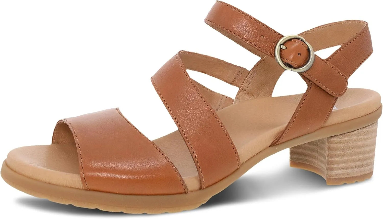 Dansko Tansy Multi-Strap Sandal for Women - A Subtle Heel and Memory Foam for All-Day Comfort - Unique Design for Easy Transition from Work to Evening