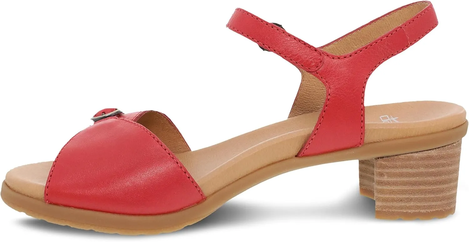 Dansko Tessie Multi-Strap Sandal for Women - A Subtle Heel and Memory Foam for All-Day Comfort - Unique Design for Easy Transition from Work to Evening