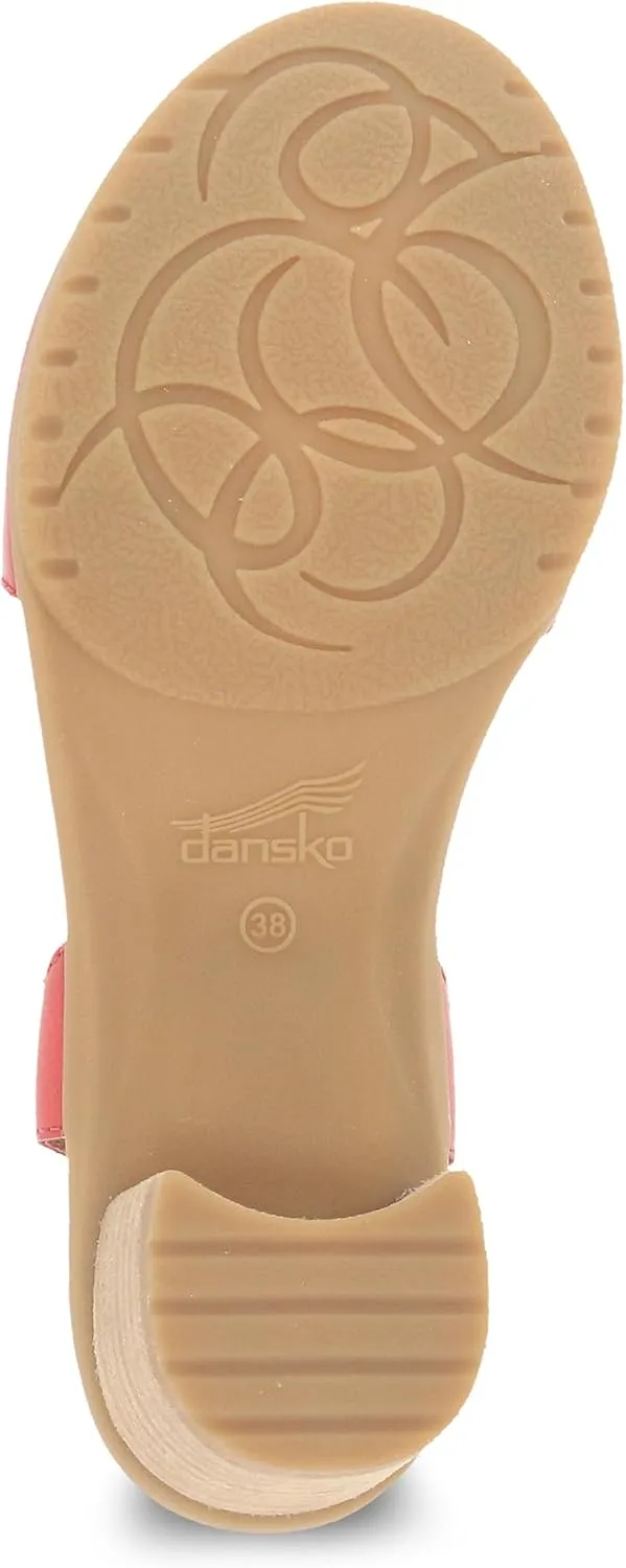 Dansko Tessie Multi-Strap Sandal for Women - A Subtle Heel and Memory Foam for All-Day Comfort - Unique Design for Easy Transition from Work to Evening