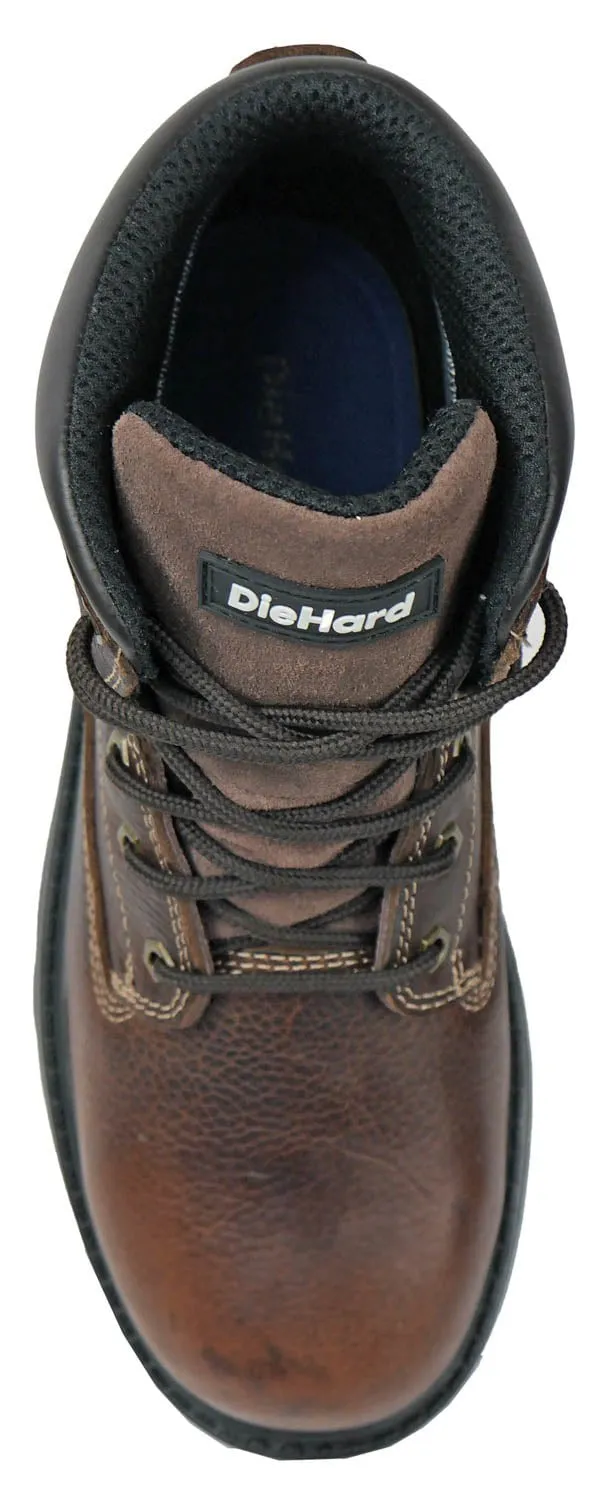 DieHard Mens Charger V2 Soft Toe WP Brown Leather Work Boots