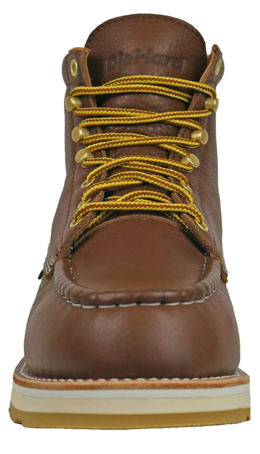 DieHard Mens Toro 6in Composite Toe Brown Leather Work Boots