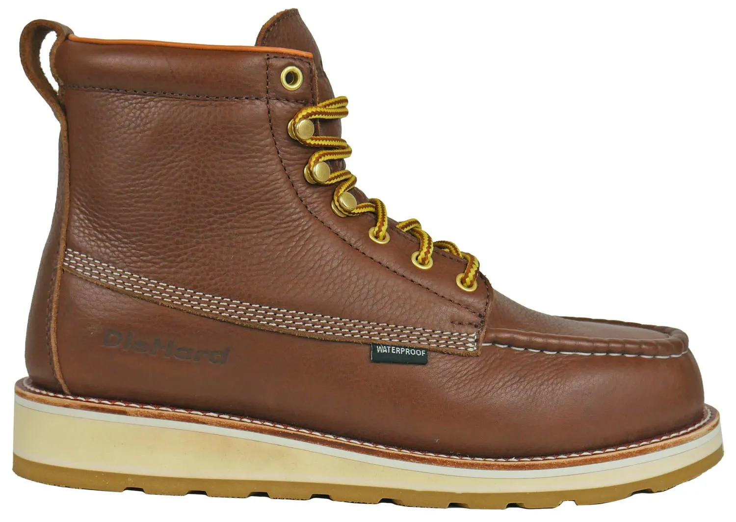 DieHard Mens Toro 6in Composite Toe Brown Leather Work Boots