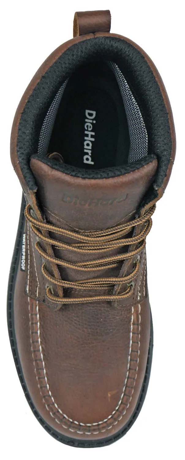 DieHard Mens Tundra CT WP SR EH Brown Leather Work Boots