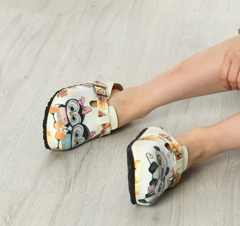 Digital Edition Printed Sabo Slippers Casual Sandals Soft Soled