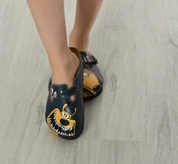 Digital Edition Printed Sabo Slippers Casual Sandals Soft Soled