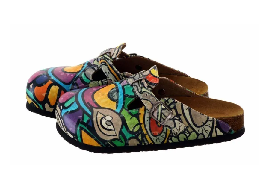 Digital Edition Printed Sabo Slippers Casual Sandals Soft Soled